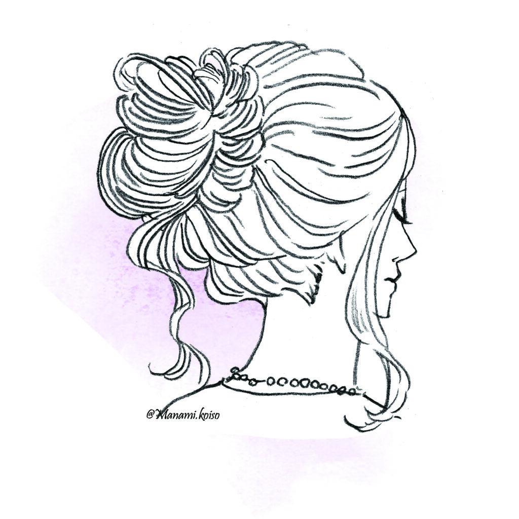 シンプルタッチ　ヘアスタイルイラスト