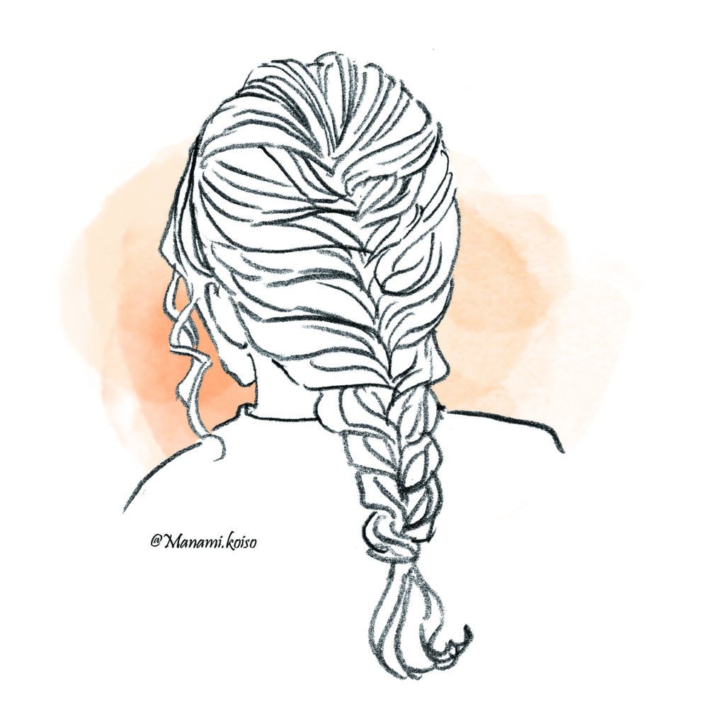 シンプルタッチ　ヘアスタイルイラスト