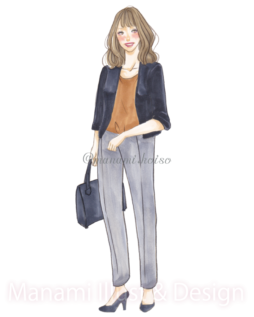 手描き ファッション・ガールズイラスト