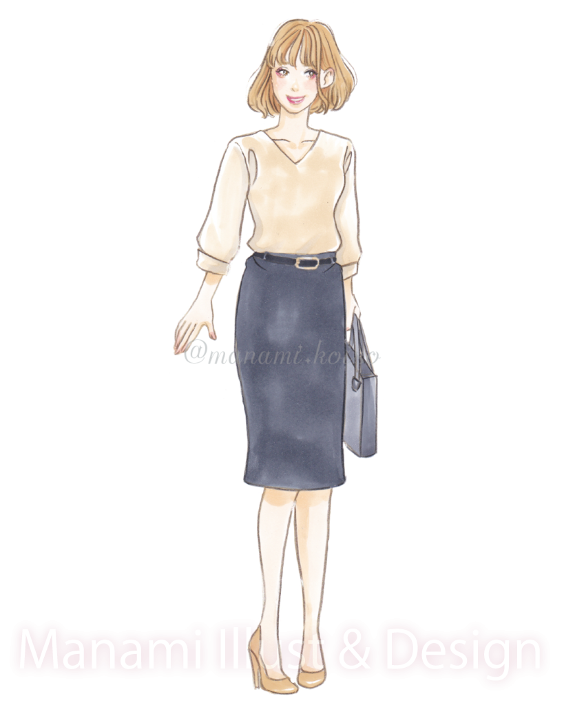 手描き ファッション・ガールズイラスト