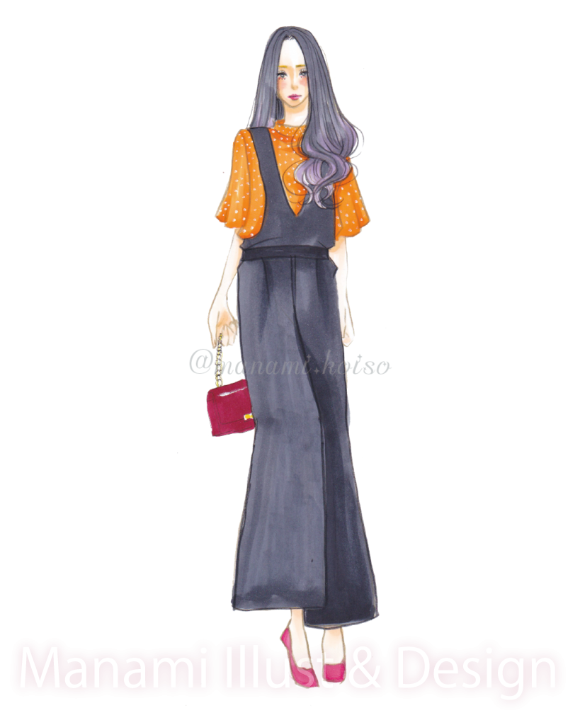 手描き ファッション・ガールズイラスト