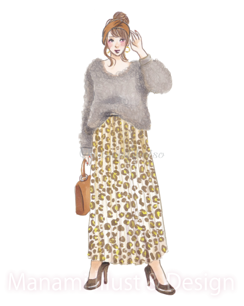 手描き ファッション・ガールズイラスト